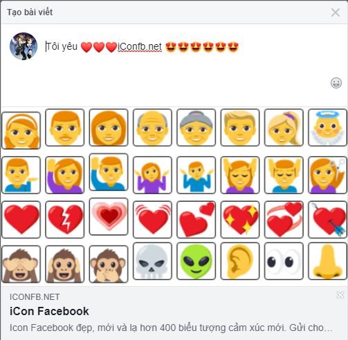 4000 iCon Facebook Đẹp 🤞: Biểu tượng cảm xúc mới 👆